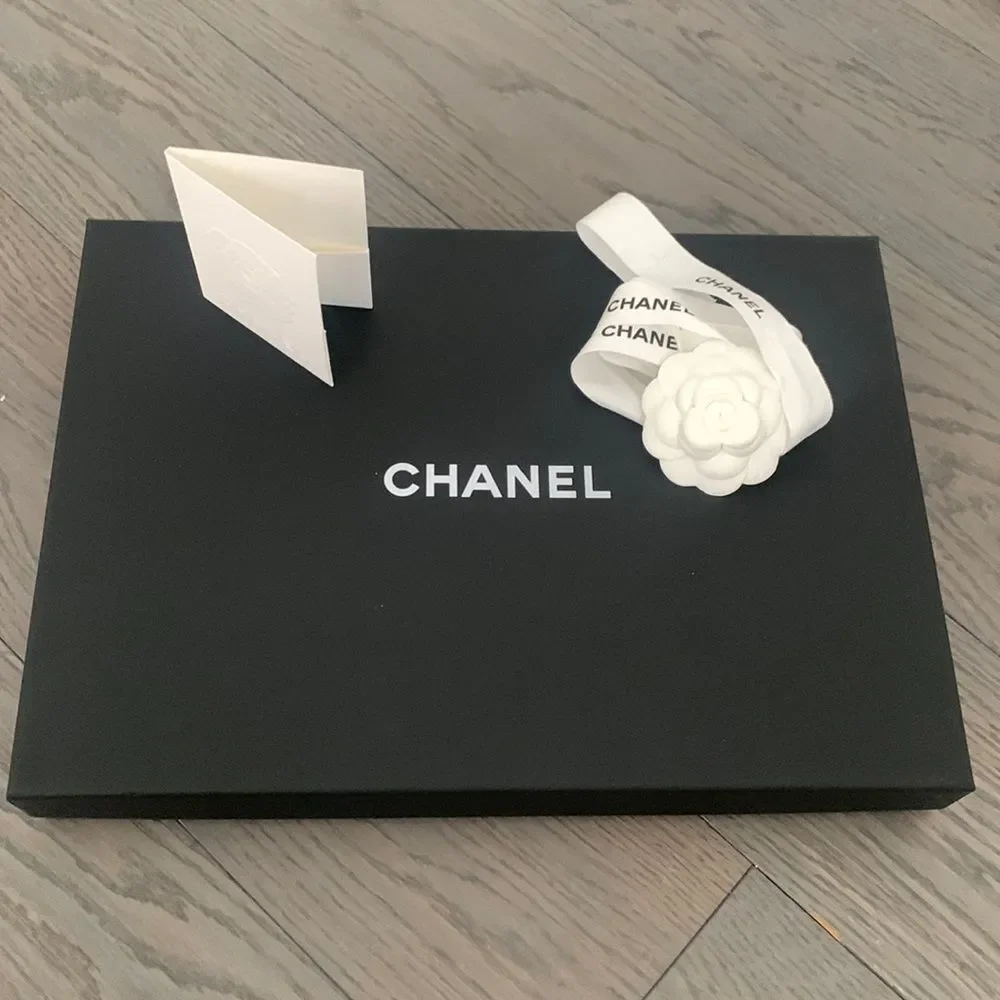 CHANEL Empty Medium Gift Box – 15” x 11” x 2” with Extras